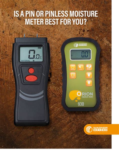 custom wagner orion moisture meter|pinned vs pinless moisture meter.